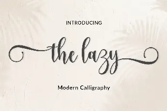 the lazy font