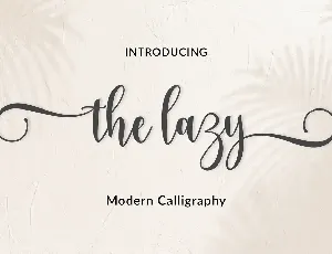 the lazy font