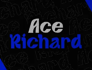 Ace-Richard font