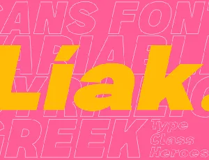 Liak DEMO font