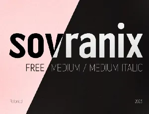 Sovranix Medium font