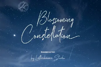 Blossoming Constellation font