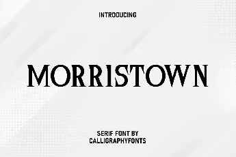 Morristown font