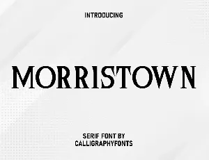 Morristown font