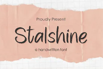 Stalshine font