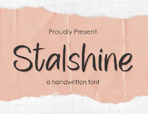 Stalshine font