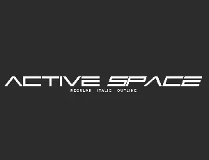 Active Space font