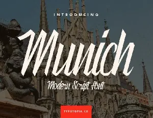 Munich Modern Script font