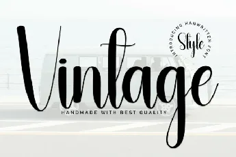 Vintage Script font