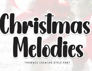 Christmas Melodies Script font