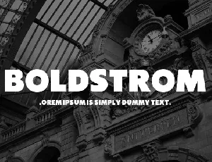 Boldstrom font