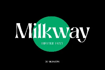 Milkway font