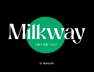 Milkway font