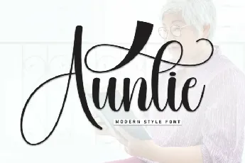 Auntie Script font