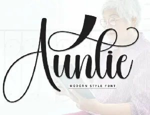 Auntie Script font