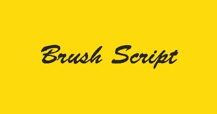 Brush Script MT font