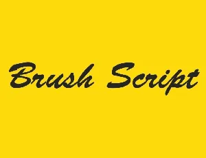 Brush Script MT font