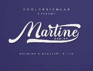 Martine Script font