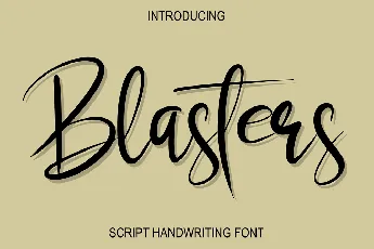 Blasters font