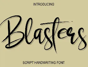 Blasters font