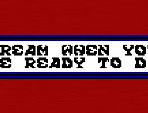 Scream When You're Ready To Die font