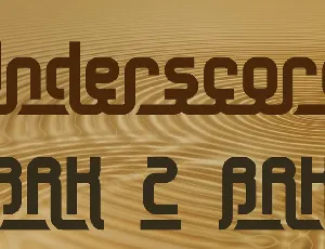 Underscore font