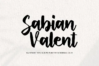 Sabian Valent font