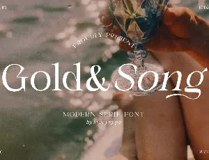 Gold Song font