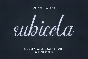 Rubicela Calligraphy font