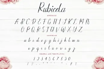 Rubicela Calligraphy font