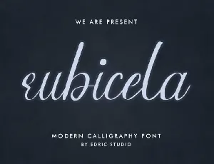 Rubicela Calligraphy font