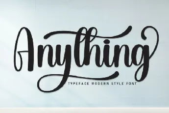 Anything Script Typeface font