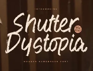 Shutter Dystopia font