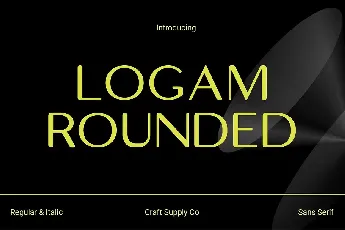 Logam Rounded font