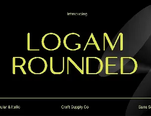 Logam Rounded font