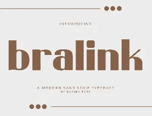 Bralink font