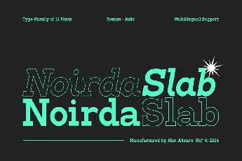 Noirda Family font