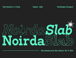 Noirda Family font