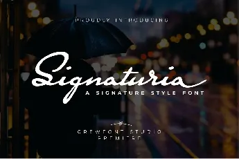 Signaturia font