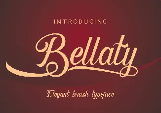 Bellaty Brush Scripts font