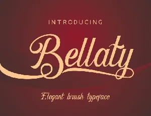 Bellaty Brush Scripts font