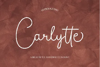 Carlytte Demo font