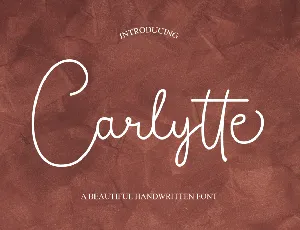 Carlytte Demo font