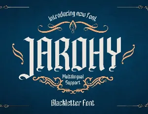 JAROHY font