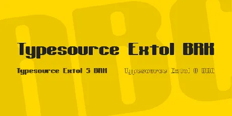 Typesource Extol BRK font