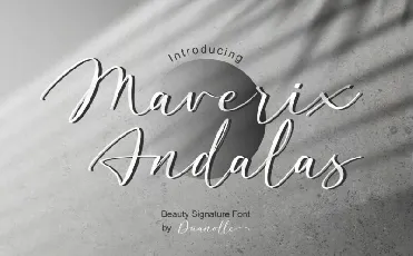 Maverix Andalas font