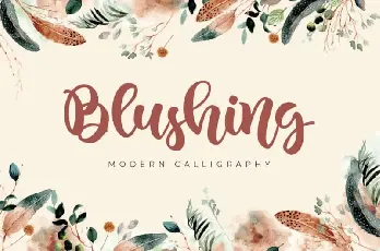 Blushing Script font