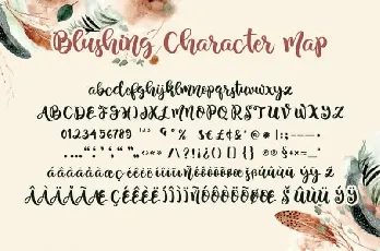 Blushing Script font