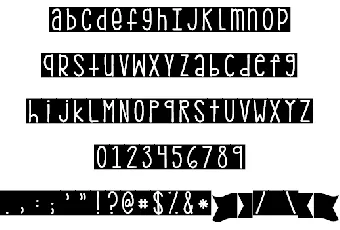 KG PDX Blocks font