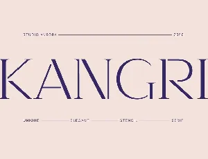 Kangri font